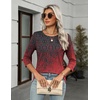 Zeagoo Women’s Casual 3/4 Sleeve T-Shirts Round Neck Tunic Tops Work Blouse | Basic tees, 3/4 length sleeve shirts, Business casual outfits, Boho tops, 2026 fall fashion clothes, Ladies blouses(Black Red-mz838)