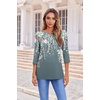 Zeagoo Women’s Casual 3/4 Sleeve T-Shirts Round Neck Tunic Tops Work Blouse | Basic tees, 3/4 length sleeve shirts, Business casual outfits, Boho tops, 2026 fall fashion clothes, Ladies blouses(Grey Flower-wf71)