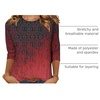 Zeagoo Women’s Casual 3/4 Sleeve T-Shirts Round Neck Tunic Tops Work Blouse | Basic tees, 3/4 length sleeve shirts, Business casual outfits, Boho tops, 2026 fall fashion clothes, Ladies blouses(Black Red-mz838)