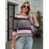 Zeagoo Women’s Casual 3/4 Sleeve T-Shirts Round Neck Tunic Tops Work Blouse | Basic tees, 3/4 length sleeve shirts, Business casual outfits, Boho tops, 2026 fall fashion clothes, Ladies blouses(Pink Stripe-tz245)