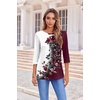 Zeagoo Women’s Casual 3/4 Sleeve T-Shirts Round Neck Tunic Tops Work Blouse | Basic tees, 3/4 length sleeve shirts, Business casual outfits, Boho tops, 2026 fall fashion clothes, Ladies blouses(Bf183)