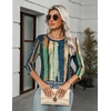 Zeagoo Women’s Casual 3/4 Sleeve T-Shirts Round Neck Tunic Tops Work Blouse | Basic tees, 3/4 length sleeve shirts, Business casual outfits, Boho tops, 2026 fall fashion clothes, Ladies blouses(Multicolor-cx289)