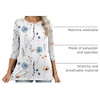 Zeagoo Women’s Casual 3/4 Sleeve T-Shirts Round Neck Tunic Tops Work Blouse | Basic tees, 3/4 length sleeve shirts, Business casual outfits, Boho tops, 2026 fall fashion clothes, Ladies blouses(Bf112)