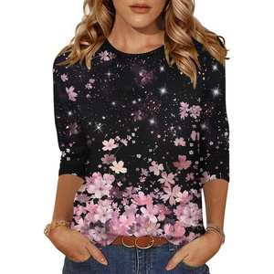 Zeagoo Women’s Casual 3/4 Sleeve T-Shirts Round Neck Tunic Tops Work Blouse | Basic tees, 3/4 length sleeve shirts, Business casual outfits, Boho tops, 2026 fall fashion clothes, Ladies blouses(Sf31)