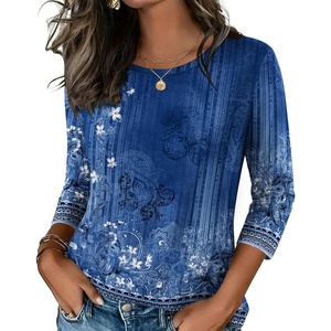 Zeagoo Women’s Casual 3/4 Sleeve T-Shirts Round Neck Tunic Tops Work Blouse | Basic tees, 3/4 length sleeve shirts, Business casual outfits, Boho tops, 2026 fall fashion clothes, Ladies blouses(Mz712)