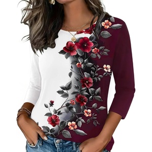 Zeagoo Women’s Casual 3/4 Sleeve T-Shirts Round Neck Tunic Tops Work Blouse | Basic tees, 3/4 length sleeve shirts, Business casual outfits, Boho tops, 2026 fall fashion clothes, Ladies blouses(Bf183)