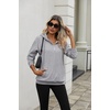 Zeagoo Hoodies for Women Half Zip Up Oversized Sweatshirt Fall Clothes 2026(01-grey)