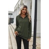 Zeagoo Hoodies for Women Half Zip Up Oversized Sweatshirt Fall Clothes 2026(Army Green)
