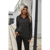 Zeagoo Hoodies for Women Half Zip Up Oversized Sweatshirt Fall Clothes 2026(Dark Grey)