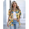 Zeagoo Button Down Shirts for Women Short Sleeve Tops Dressy Casual Blouses(Jh579-multicolored)