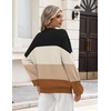 Zeagoo Oversized Sweater for Women 2026 Crewneck Long Sleeve Fall Clothes(Tw638)