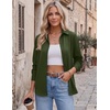 Zeagoo Blouses for Women Dressy Casual Long Sleeve Button Down Shirts Tops(Army Green)