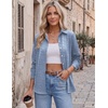 Zeagoo Blouses for Women Dressy Casual Long Sleeve Button Down Shirts Tops(B-blue Stripes)