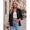 Zeagoo Blouses for Women Dressy Casual Long Sleeve Button Down Shirts Tops(Black)