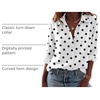 Zeagoo Blouses for Women Dressy Casual Long Sleeve Button Down Shirts Tops(Polka Dots White)
