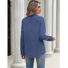 Zeagoo Blouses for Women Long Sleeve Dressy Casual Button Down Shirts(Blue Denim)