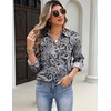 Zeagoo Blouses for Women Long Sleeve Dressy Casual Button Down Shirts(Paisley Blue)