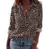 Zeagoo Blouses for Women Dressy Casual Long Sleeve Button Down Shirts Tops(Leopard Print)