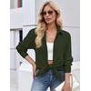 Zeagoo Button Down Shirt Women Long Sleeve Blouses Casual Tops Work Outfits(C-army Green-stain Shield)
