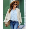 Zeagoo Button Down Shirt Women Long Sleeve Blouses Casual Tops Work Outfits(C-blue-stain Shield)