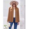 Zeagoo Button Down Shirt Women Long Sleeve Blouses Casual Tops Work Outfits(C-camel-stain Shield)