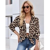 Zeagoo Button Down Shirt Women Long Sleeve Blouses Casual Tops Work Outfits(Leopard Print)