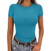 Short Sleeve Lake Blue