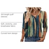 Zeagoo Womens 3/4 Sleeve V Neck T Shirts Dressy Casual Tops(01-cx289)