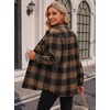 Zeagoo Womens Flannel Shirts Long Sleeve Button Down Casual Fall Plaid Top(5-khaki Gz803)