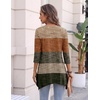 Zeagoo Womens Tops 3/4 Sleeve loose fit dressy Tunics Plus Size Boho Shirts(Jh398)