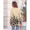 Zeagoo Womens Tops 3/4 Sleeve loose fit dressy Tunics Plus Size Boho Shirts(Sf364)