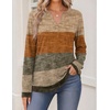 Zeagoo Womens Tops Long Sleeve V Neck Tee Shirts Cute Dressy Casual(Khaki Jh398)