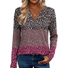 Zeagoo Womens Tops Long Sleeve V Neck Tee Shirts Cute Dressy Casual(Purple Floral Xh596)