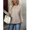 ZEAGOO Womens Sweaters Long Sleeve Tops Crew Neck Knit Pullover Sweaters Fall Fashion 2026 Dressy Casual Basic Clothes(A Apricot)
