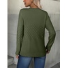 ZEAGOO Womens Sweaters Long Sleeve Tops Crew Neck Knit Pullover Sweaters Fall Fashion 2026 Dressy Casual Basic Clothes(A Army Green)