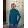 ZEAGOO Womens Sweaters Long Sleeve Tops Crew Neck Knit Pullover Sweaters Fall Fashion 2026 Dressy Casual Basic Clothes(A Blue)