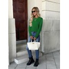 ZEAGOO Womens Sweaters Long Sleeve Tops Crew Neck Knit Pullover Sweaters Fall Fashion 2026 Dressy Casual Basic Clothes(A Emerald Green)