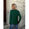 ZEAGOO Womens Sweaters Long Sleeve Tops Crew Neck Knit Pullover Sweaters Fall Fashion 2026 Dressy Casual Basic Clothes(A Green)