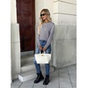 ZEAGOO Womens Sweaters Long Sleeve Tops Crew Neck Knit Pullover Sweaters Fall Fashion 2026 Dressy Casual Basic Clothes(A Grey)