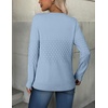 ZEAGOO Womens Sweaters Long Sleeve Tops Crew Neck Knit Pullover Sweaters Fall Fashion 2026 Dressy Casual Basic Clothes(A Light Blue)