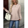 ZEAGOO Womens Sweaters Long Sleeve Tops Crew Neck Knit Pullover Sweaters Fall Fashion 2026 Dressy Casual Basic Clothes(A Warm Apricot)
