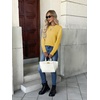 ZEAGOO Womens Sweaters Long Sleeve Tops Crew Neck Knit Pullover Sweaters Fall Fashion 2026 Dressy Casual Basic Clothes(A Yellow)
