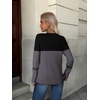 ZEAGOO Womens Sweaters Long Sleeve Tops Crew Neck Knit Pullover Sweaters Fall Fashion 2026 Dressy Casual Basic Clothes(Black-gray)