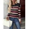 ZEAGOO Womens Sweaters Long Sleeve Tops Crew Neck Knit Pullover Sweaters Fall Fashion 2026 Dressy Casual Basic Clothes(Colorblock 229)