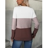 ZEAGOO Womens Sweaters Long Sleeve Tops Crew Neck Knit Pullover Sweaters Fall Fashion 2026 Dressy Casual Basic Clothes(Colorblock 284)