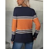 ZEAGOO Womens Sweaters Long Sleeve Tops Crew Neck Knit Pullover Sweaters Fall Fashion 2026 Dressy Casual Basic Clothes(Orange)