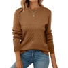 ZEAGOO Womens Sweaters Long Sleeve Tops Crew Neck Knit Pullover Sweaters Fall Fashion 2026 Dressy Casual Basic Clothes(A Light Brown)