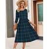 Zeagoo 3/4 Sleeve Women’s Dress Casual Aline Summer Fall Midi Long Dresses(Gw563)