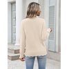 Zeagoo Sweaters for Women 2026 Fall Outfits Long Sleeve Winter Clothes(Apricot)