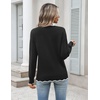 Zeagoo Sweaters for Women 2026 Fall Outfits Long Sleeve Winter Clothes(Black)